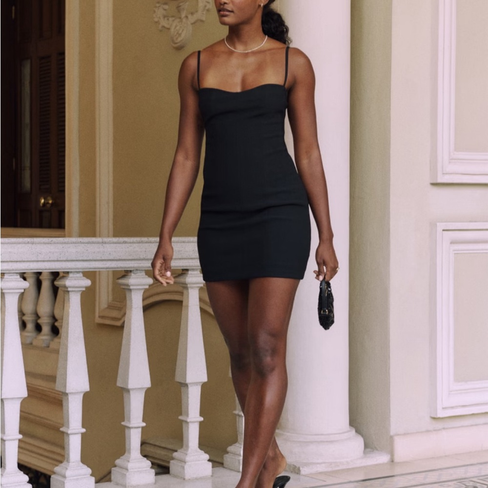 NWT A&F Black Strapless Dress
